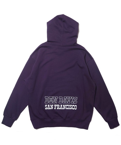 BEN DAVIS（ベンデイビス）の「《BEN DAVIS PROJECT LINE》PRINT SWEAT HOODIE（パーカー・メンズ・ヘザーグレー/パープル/ブラック・MEDIUM/LARGE/X-LARGE）」の6枚目の写真