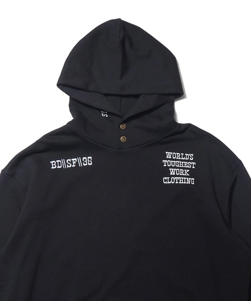 BEN DAVIS（ベンデイビス）の「《BEN DAVIS PROJECT LINE》PRINT SWEAT HOODIE（パーカー・メンズ・ヘザーグレー/パープル/ブラック・MEDIUM/LARGE/X-LARGE）」の7枚目の写真