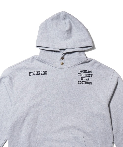 BEN DAVIS（ベンデイビス）の「《BEN DAVIS PROJECT LINE》PRINT SWEAT HOODIE（パーカー・メンズ・ヘザーグレー/パープル/ブラック・MEDIUM/LARGE/X-LARGE）」の8枚目の写真