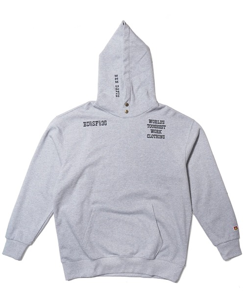BEN DAVIS（ベンデイビス）の「《BEN DAVIS PROJECT LINE》PRINT SWEAT HOODIE（パーカー・メンズ・ヘザーグレー/パープル/ブラック・MEDIUM/LARGE/X-LARGE）」の11枚目の写真