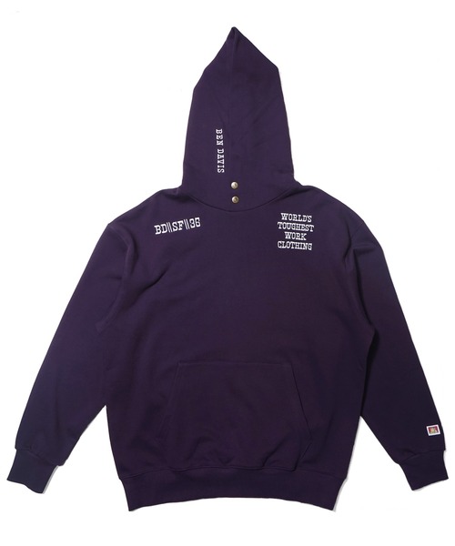 BEN DAVIS（ベンデイビス）の「《BEN DAVIS PROJECT LINE》PRINT SWEAT HOODIE（パーカー・メンズ・ヘザーグレー/パープル/ブラック・MEDIUM/LARGE/X-LARGE）」の13枚目の写真