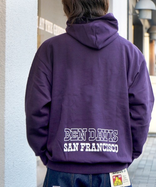 BEN DAVIS（ベンデイビス）の「《BEN DAVIS PROJECT LINE》PRINT SWEAT HOODIE（パーカー・メンズ・ヘザーグレー/パープル/ブラック・MEDIUM/LARGE/X-LARGE）」の14枚目の写真