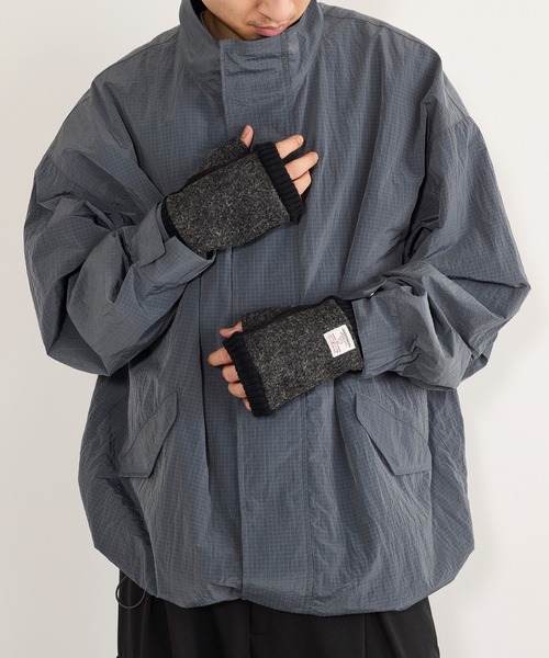 HARRIS TWEED(ハリスツイード)の「【SETUP7】HARRIS フィンガーレスグローブ メンズ手袋 WINGI(手袋・メンズ・チャコールグレー/ネイビー/グレー系1/ネイビー系1/マルチ/グレー系その他2/ブラック系1/レッド系その他・FREE)」の12枚目の写真