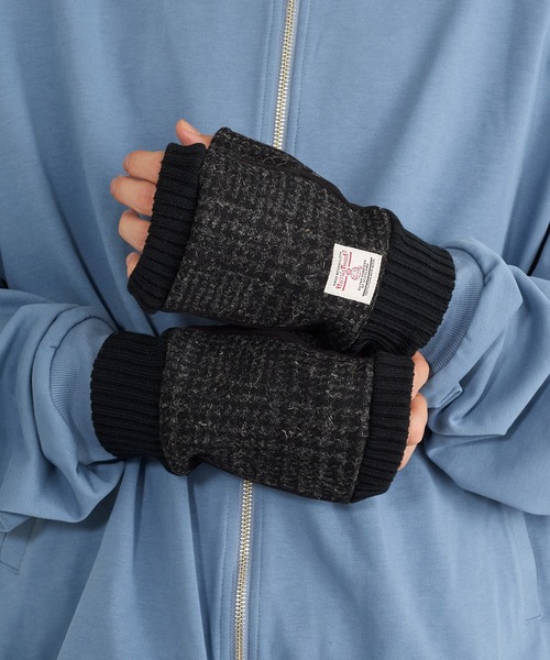HARRIS TWEED(ハリスツイード)の「【SETUP7】HARRIS フィンガーレスグローブ メンズ手袋 WINGI(手袋・メンズ・チャコールグレー/ネイビー/グレー系1/ネイビー系1/マルチ/グレー系その他2/ブラック系1/レッド系その他・FREE)」の14枚目の写真