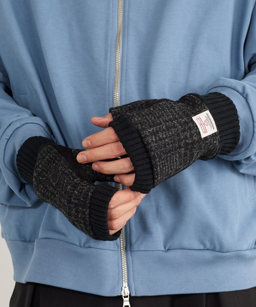 HARRIS TWEED(ハリスツイード)の「【SETUP7】HARRIS フィンガーレスグローブ メンズ手袋 WINGI(手袋・メンズ・チャコールグレー/ネイビー/グレー系1/ネイビー系1/マルチ/グレー系その他2/ブラック系1/レッド系その他・FREE)」の15枚目の写真