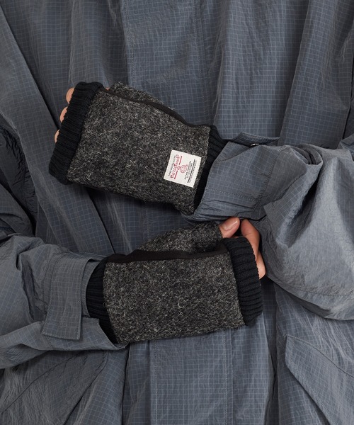HARRIS TWEED(ハリスツイード)の「【SETUP7】HARRIS フィンガーレスグローブ メンズ手袋 WINGI(手袋・メンズ・チャコールグレー/ネイビー/グレー系1/ネイビー系1/マルチ/グレー系その他2/ブラック系1/レッド系その他・FREE)」の10枚目の写真