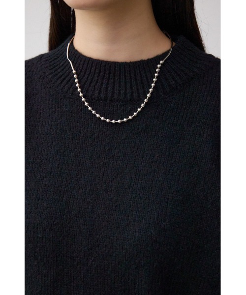 AZUL by moussy(アズールバイマウジー)の「袖リボンデザインニット(ニット/セーター・レディース・グレー系その他4/アイボリー/ブラック/レッド・FREE)」の11枚目の写真