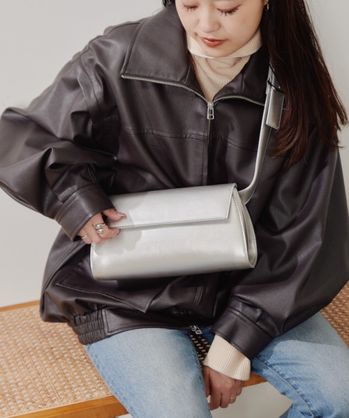 CIAOPANIC TYPY（チャオパニックティピー）の「フラップショルダーBAG（ショルダーバッグ・レディース・シルバー/イエロー/ブラック・ONE SIZE）」の15枚目の写真