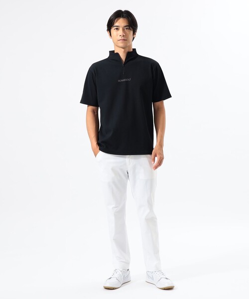 セール】【UVカット/吸水速乾】ORANGE LABEL / 切り替え ハーフジップ