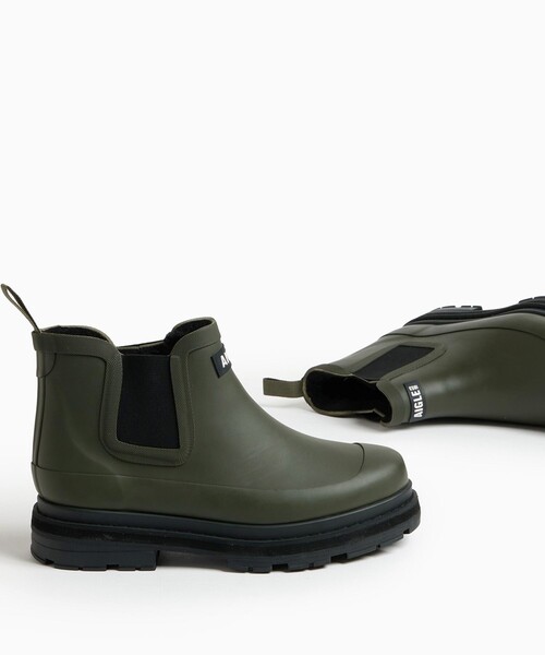 新品　AIGLE サイドゴアレイン ブーツ AIGLE（エーグル） レインブーツ レディース 長靴 ラバーブーツ