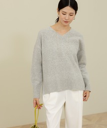 Elura | カシミヤ混Vネックニット/140834(ニット/セーター)