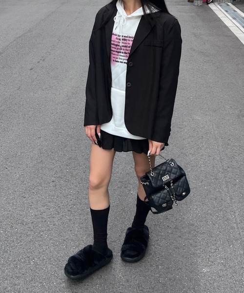 fiere(フィエール)の「リボンレタリングパーカー(パーカー・レディース・ホワイト/A・LARGE/MEDIUM)」の10枚目の写真