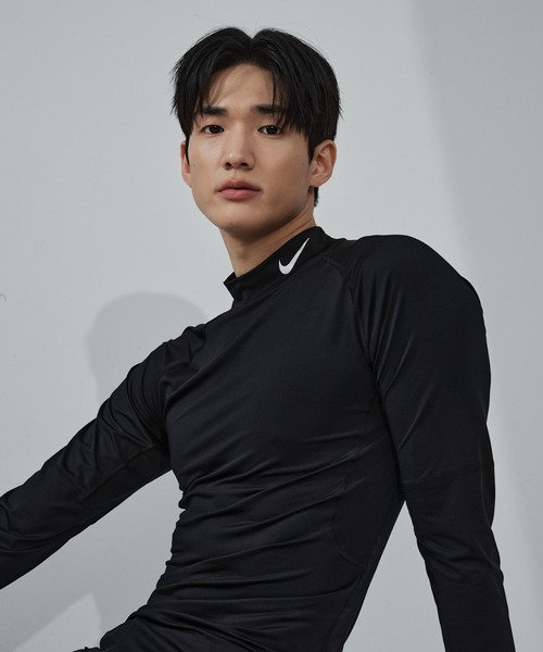 ナイキ プロ メンズ Dri-FIT フィットネス モックネック ロング