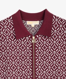 【新品・未使用】【MICHAEL KORS】シャツワンピース★ミディドレス／S MICHAEL KORS（マイケルコース）の「ジップ ポロ ミディ ドレス