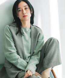 THE SHOP TK | 【毛玉になりにくい/蓄熱性】春色_美人ガーターニット/洗える/体形カバー(ニット/セーター)