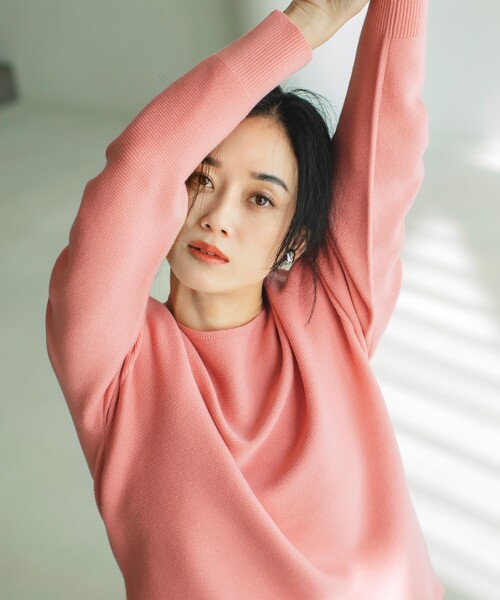 THE SHOP TK （ザ ショップ ティーケー ）の「【毛玉になりにくい/蓄熱性】春色_美人ガーターニット/洗える/体形カバー（ニット/セーター・レディース・スミクロ/グリーン系/イエロー系その他/ベビーピンク/オフホワイト/ナチュラル・12/13/11/14）」の10枚目の写真