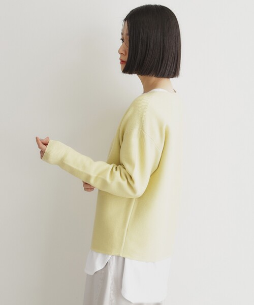 THE SHOP TK （ザ ショップ ティーケー ）の「【毛玉になりにくい/蓄熱性】春色_美人ガーターニット/洗える/体形カバー（ニット/セーター・レディース・スミクロ/グリーン系/イエロー系その他/ベビーピンク/オフホワイト/ナチュラル・12/13/11/14）」の19枚目の写真