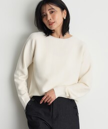 【毛玉になりにくい/蓄熱性】春色_美人ガーターニット/洗える/体形カバー