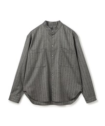 ライトフラノストレッチ スタンドカラーシャツ