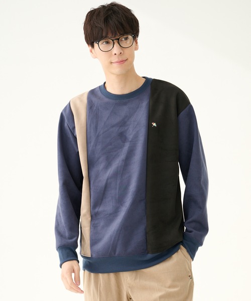 カットスウェード ブロッキング プルオーバー（スウェット）｜Arnold Palmer（アーノルドパーマー） 6,050円