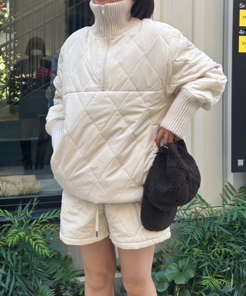 nemne store(ネンネストア)の「【keel】キルティングショートパンツセットアップ(その他パンツ・レディース・ネイビー/アイボリー・MEDIUM/SMALL)」の3枚目の写真