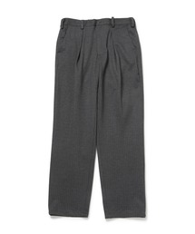 j.n.r.d/メランジストライプタックテーパードパンツ