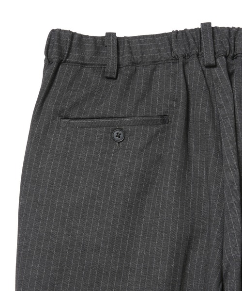  j.n.r.d（ジェー・エヌ・アール・ディー）の「j.n.r.d/メランジストライプタックテーパードパンツ（その他パンツ・メンズ・ダークブラウン/ブラック系その他・LL/M/L）」の9枚目の写真