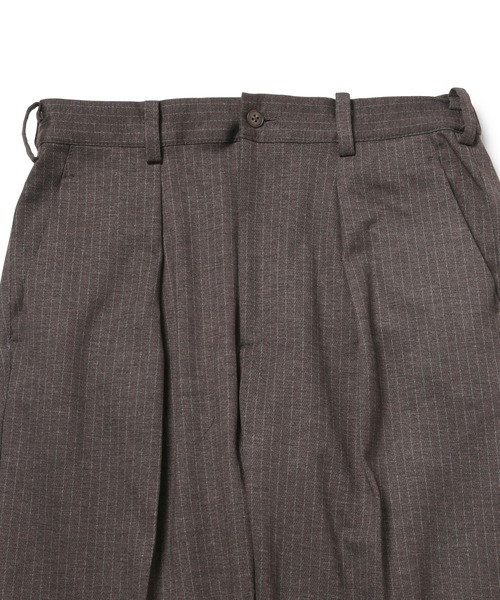  j.n.r.d（ジェー・エヌ・アール・ディー）の「j.n.r.d/メランジストライプタックテーパードパンツ（その他パンツ・メンズ・ダークブラウン/ブラック系その他・LL/M/L）」の12枚目の写真