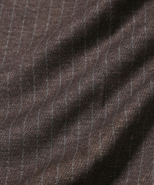  j.n.r.d（ジェー・エヌ・アール・ディー）の「j.n.r.d/メランジストライプタックテーパードパンツ（その他パンツ・メンズ・ダークブラウン/ブラック系その他・LL/M/L）」の13枚目の写真