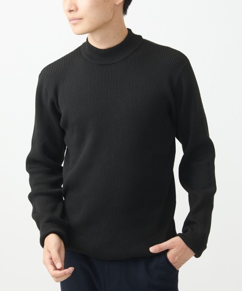 モックネックニット/綿タッチポリエステル（ニット/セーター）｜MK MICHEL KLEIN HOMME （エムケーミッシェルクランオム）