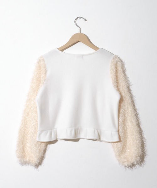 flower（フラワー）の「バブルスノートップ（ニット/セーター・レディース・グレー/ホワイト・FREE）」の19枚目の写真