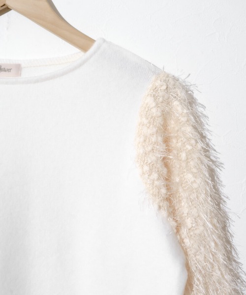 flower（フラワー）の「バブルスノートップ（ニット/セーター・レディース・グレー/ホワイト・FREE）」の18枚目の写真