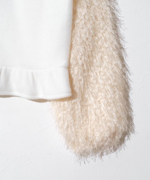 flower（フラワー）の「バブルスノートップ（ニット/セーター・レディース・グレー/ホワイト・FREE）」の17枚目の写真