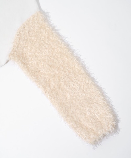 flower（フラワー）の「バブルスノートップ（ニット/セーター・レディース・グレー/ホワイト・FREE）」の16枚目の写真