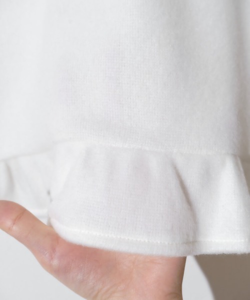 flower（フラワー）の「バブルスノートップ（ニット/セーター・レディース・グレー/ホワイト・FREE）」の12枚目の写真