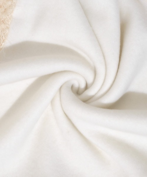 flower（フラワー）の「バブルスノートップ（ニット/セーター・レディース・グレー/ホワイト・FREE）」の11枚目の写真