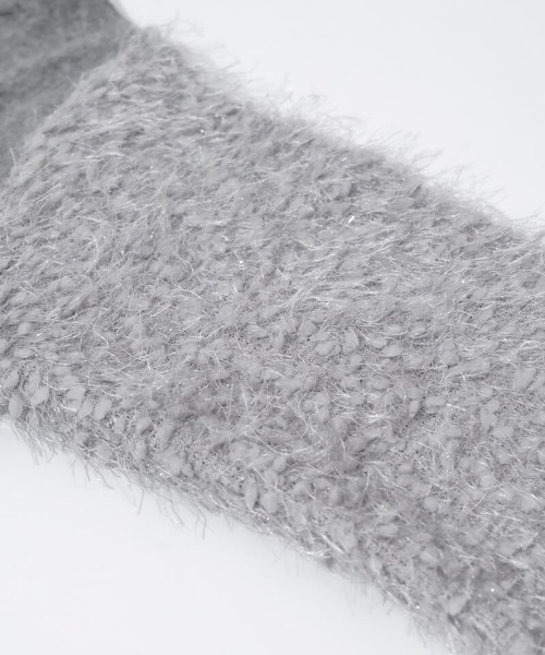 flower（フラワー）の「バブルスノートップ（ニット/セーター・レディース・グレー/ホワイト・FREE）」の8枚目の写真