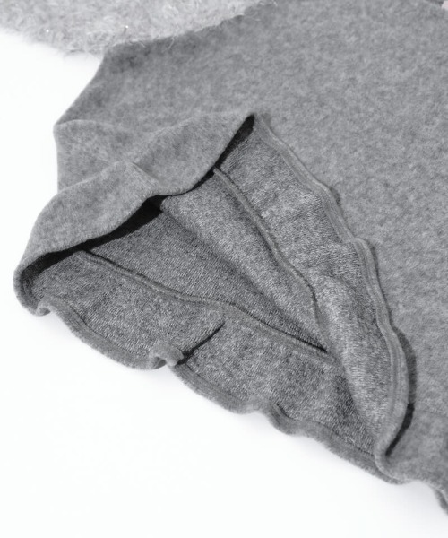 flower（フラワー）の「バブルスノートップ（ニット/セーター・レディース・グレー/ホワイト・FREE）」の6枚目の写真