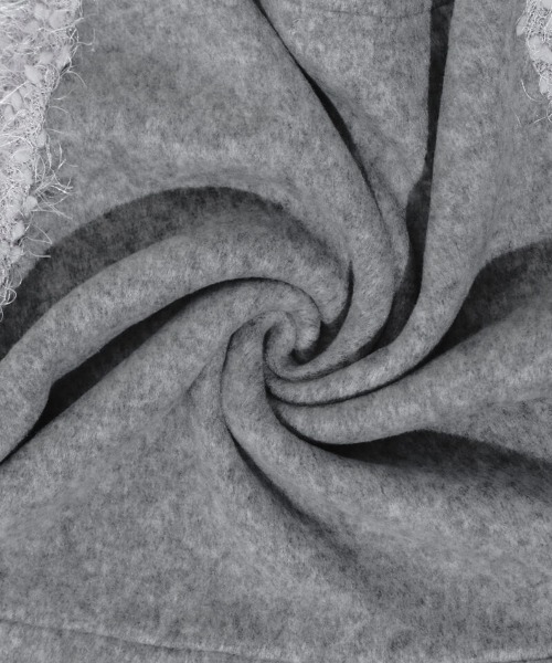 flower（フラワー）の「バブルスノートップ（ニット/セーター・レディース・グレー/ホワイト・FREE）」の4枚目の写真