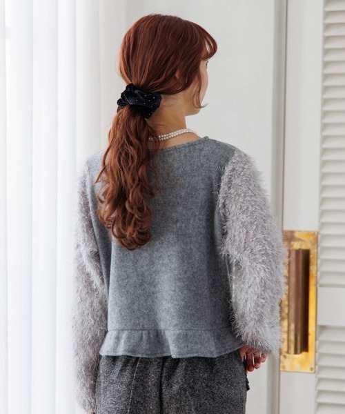flower（フラワー）の「バブルスノートップ（ニット/セーター・レディース・グレー/ホワイト・FREE）」の22枚目の写真
