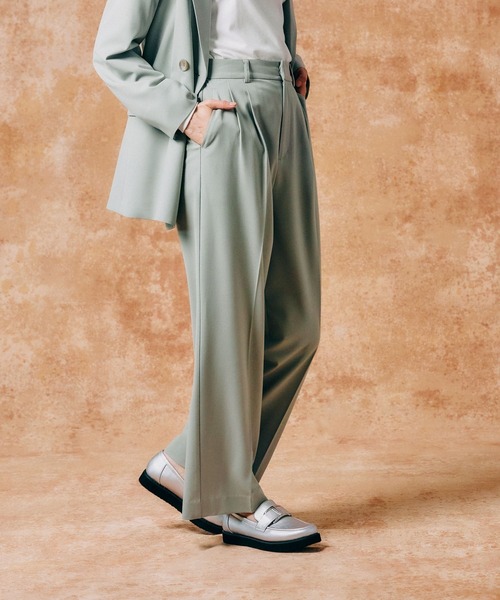 GLOBAL WORK(グローバルワーク)の「ウツクシルエットワイドパンツ/133599(その他パンツ・レディース・ミント/ネイビー/ブラック/モカ/グレイッシュベージュ/アイボリー・MEDIUM/X-SMALL/LARGE/SMALL/XX-LARGE/X-LARGE)」の12枚目の写真