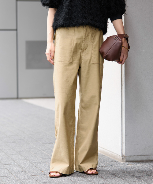 JOURNAL STANDARD relume(ジャーナルスタンダード レリューム)の「《追加13》ワイドベイカーパンツ(カーゴパンツ・レディース・カーキ/ベージュ・34/36/38)」の13枚目の写真