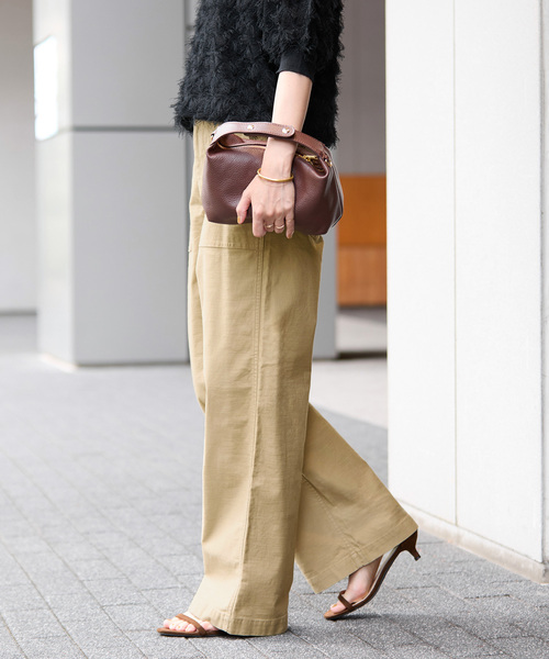 JOURNAL STANDARD relume(ジャーナルスタンダード レリューム)の「《追加13》ワイドベイカーパンツ(カーゴパンツ・レディース・カーキ/ベージュ・34/36/38)」の4枚目の写真