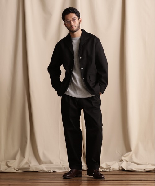 schott（ショット）の「Schott/ショット/TC DOUBLE PLEATED WIDE PANTS/ティーシー 2タック ワイドパンツ（チノパンツ・メンズ・ブラック/カーキ/グレー/キナリ・S/M/L/XL）」の12枚目の写真