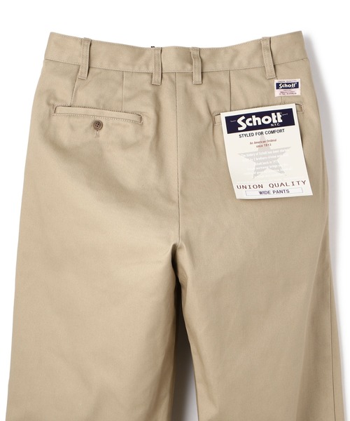 Schott/ショット/TC DOUBLE PLEATED WIDE PANTS/ティーシー 2タック