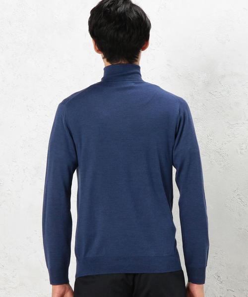 green label relaxing（グリーンレーベルリラクシング）の「BASIC WO/CA/SI HI/G タートルネックニット◆（ニット/セーター・メンズ・ホワイト/ブラック/ブラウン/ロイヤルブルー・X-LARGE/LARGE/SMALL/MEDIUM）」の5枚目の写真