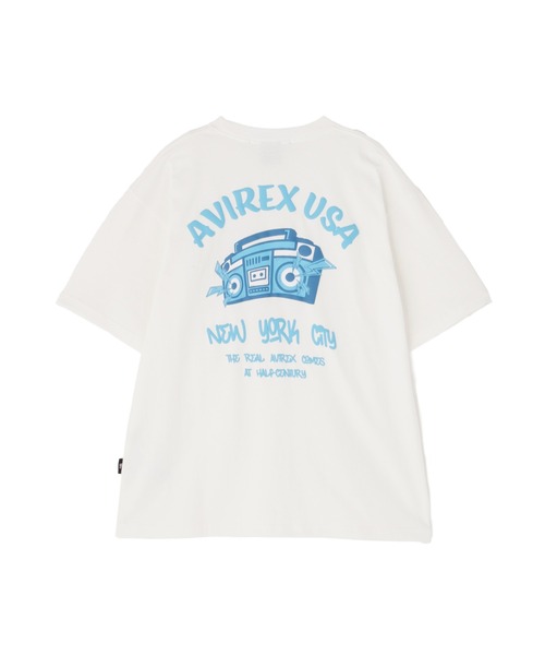 *AVIREX* FOAMING 半袖Ｔシャツ \"AVIREX USA\" FOAMING T-SHIRT 'AVIREX USA' / フォーミング 半袖Tシャツ