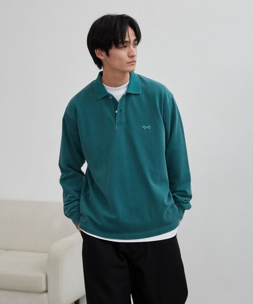 PENNEYS(ぺニーズ)の「Penneys(ぺニーズ)別注ピグメントポロシャツ(ポロシャツ・メンズ・ブラック/ケリーグリーン/オフホワイト・XL/L/M)」の11枚目の写真