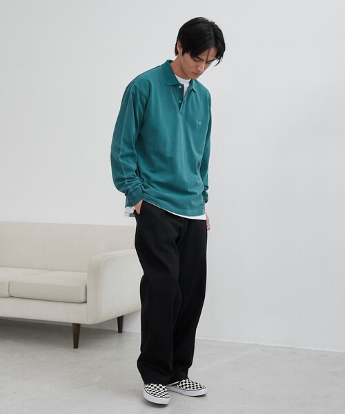 PENNEYS(ぺニーズ)の「Penneys(ぺニーズ)別注ピグメントポロシャツ(ポロシャツ・メンズ・ブラック/ケリーグリーン/オフホワイト・XL/L/M)」の16枚目の写真