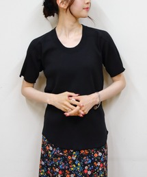 MEYAME/メヤメ オブロングネックショートスリーブ OBLONG NECK SHORT SLEEVE